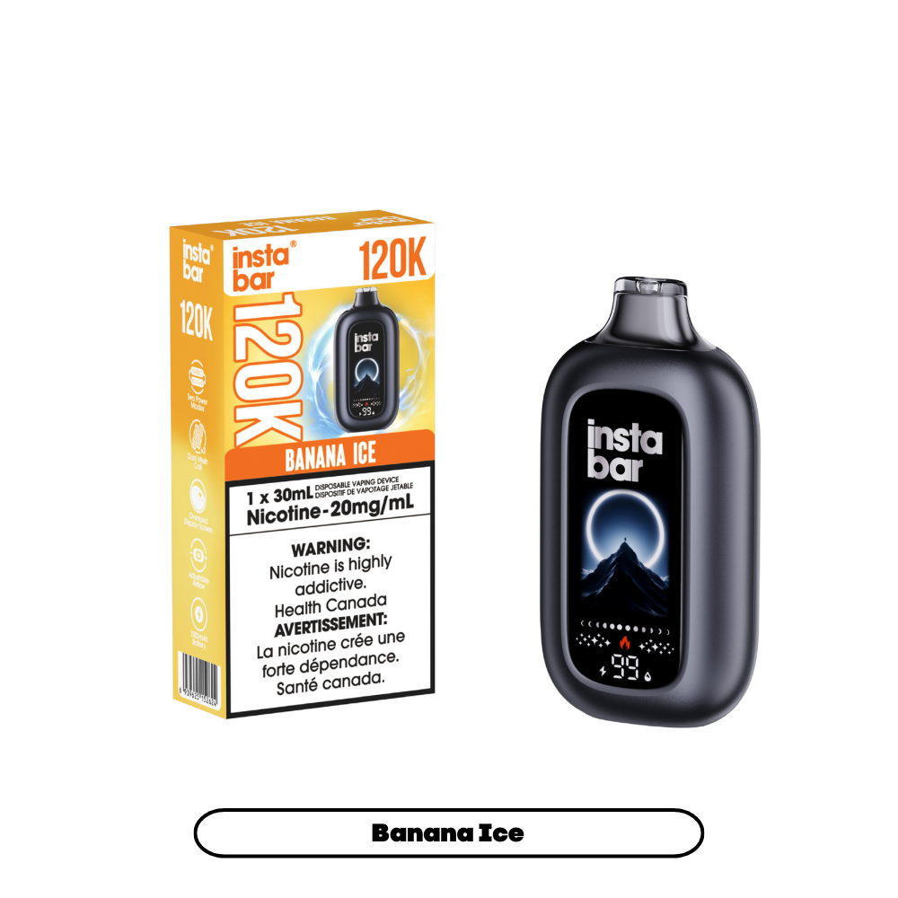 disposable vape edmonton Insta Bar 120K - Banana Ice | Disposable Vapes