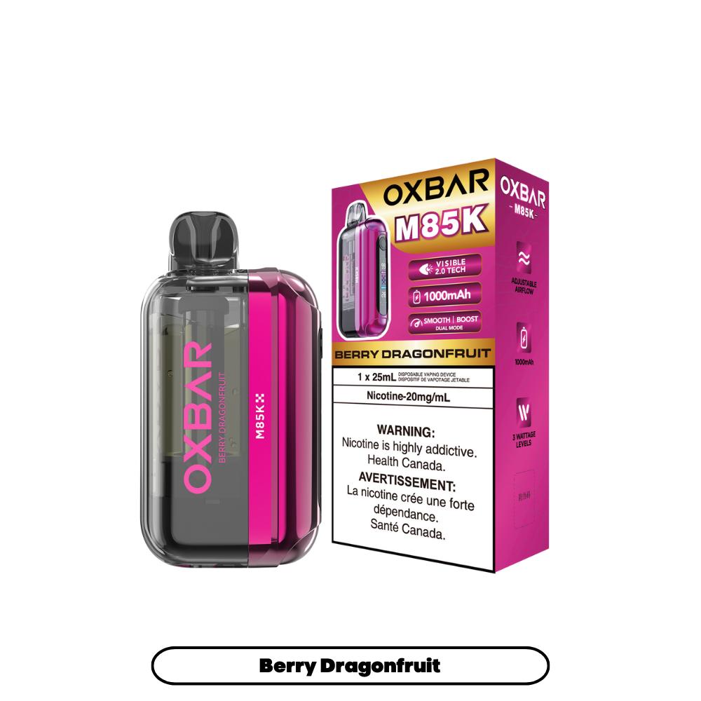 Oxbar M85K - Berry Dragonfruit | Disposable Vape | Edmonton Vape Shop +  Delivery  Vapour Choice