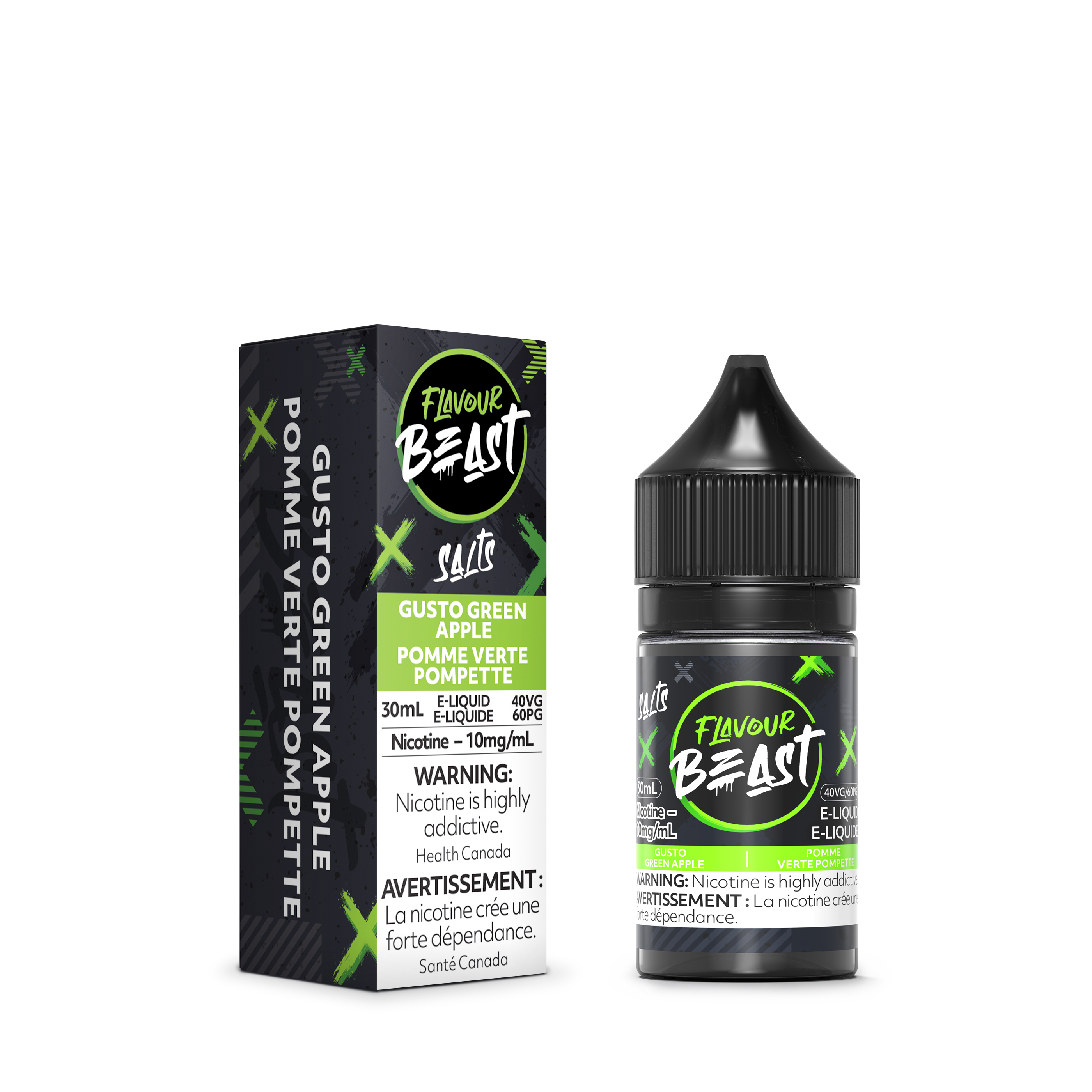 vape juice edmonton Flavour Beast E-Liquid - Gusto Green Apple | Nic Salt
