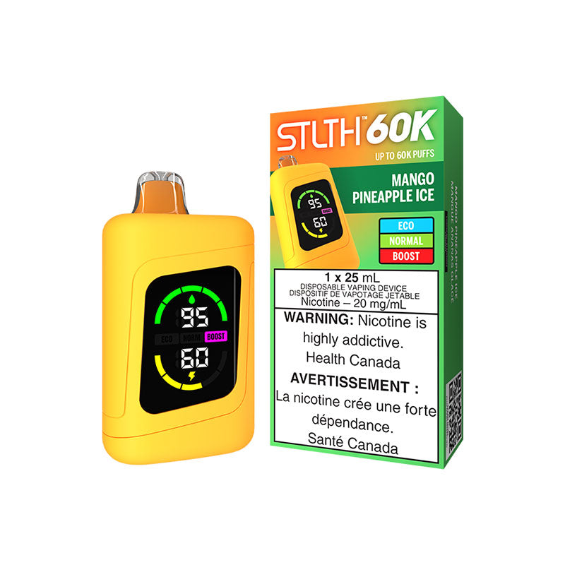 STLTH 60K Disposable - Mango Pineapple Ice | Disposable Vape | Edmonton Vape  Shop + Delivery  Vapour Choice
