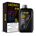 ATOM 99K disposable vape device and packaging in Magic Cotton Blueberry flavor