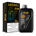 ATOM 99K disposable vape device and packaging in Sour Blue Dust flavor