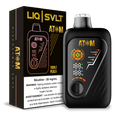 ATOM 99K disposable vape device and packaging in Triple Peach flavor