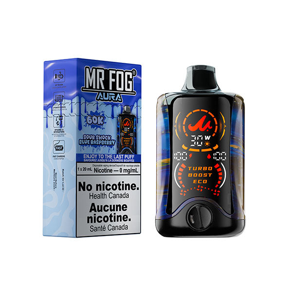 Mr Fog AURA - Sour Shock Blue Raspberry