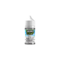 Bottle of Berry Drop e-liquid on a white background