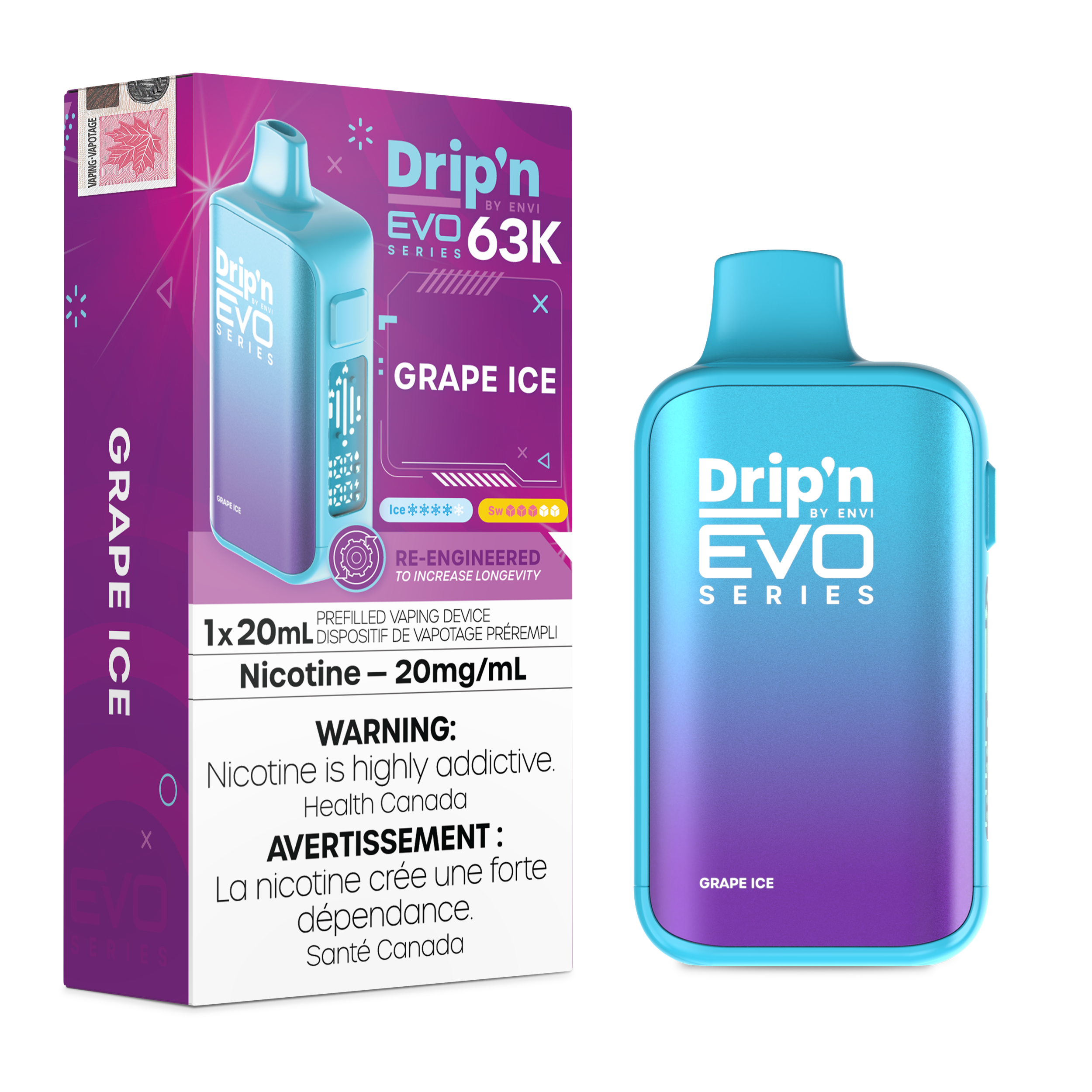 Drip'n EVO 63K - Grape Ice