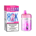 Pink ELF BAR vaping device and packaging on a white background