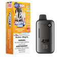Alpha vape device with packaging on a white background