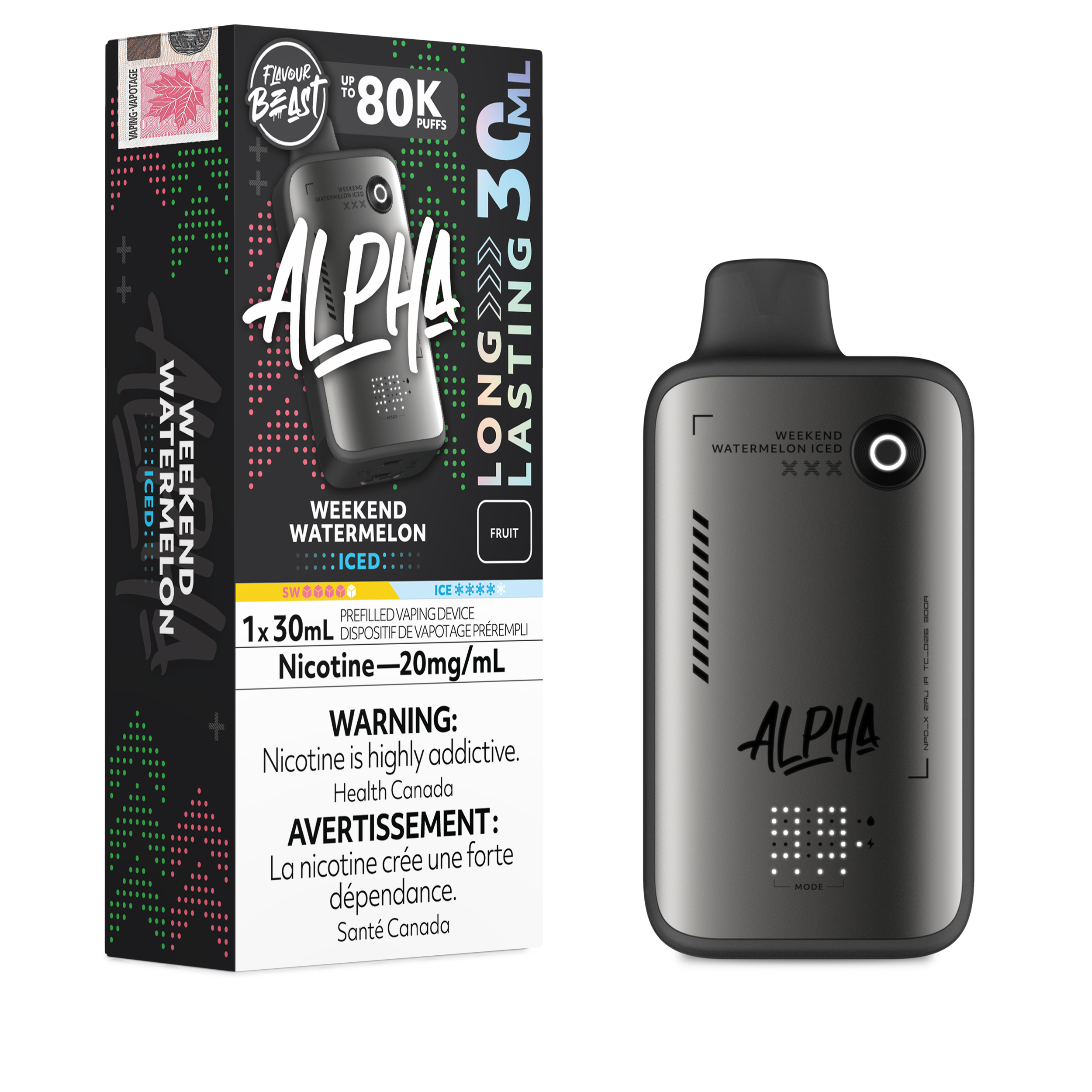 Flavour Beast Alpha Disposable - Weekend Watermelon Iced
