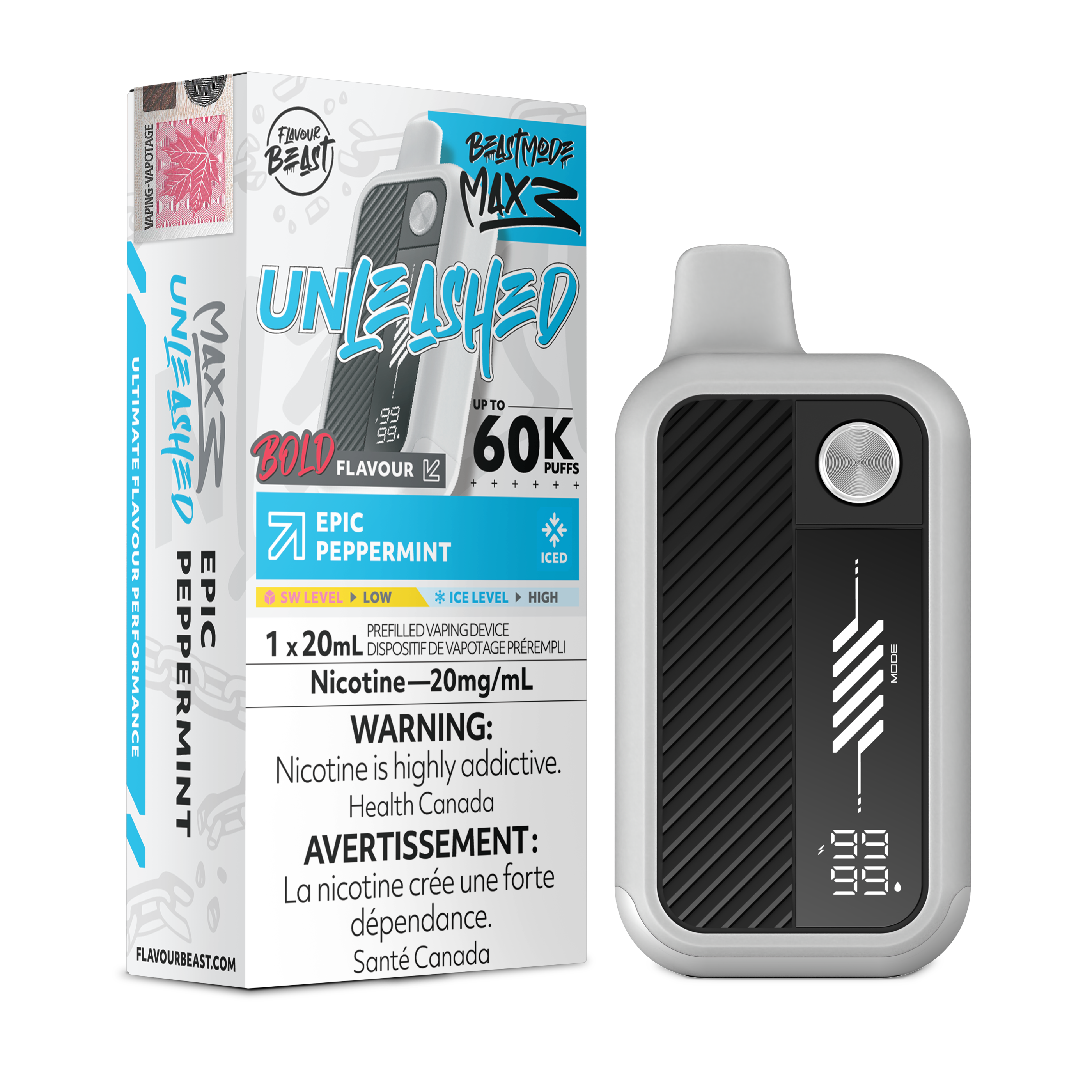 Flavour Beast Beast Mode Max 3 - Epic Peppermint Iced
