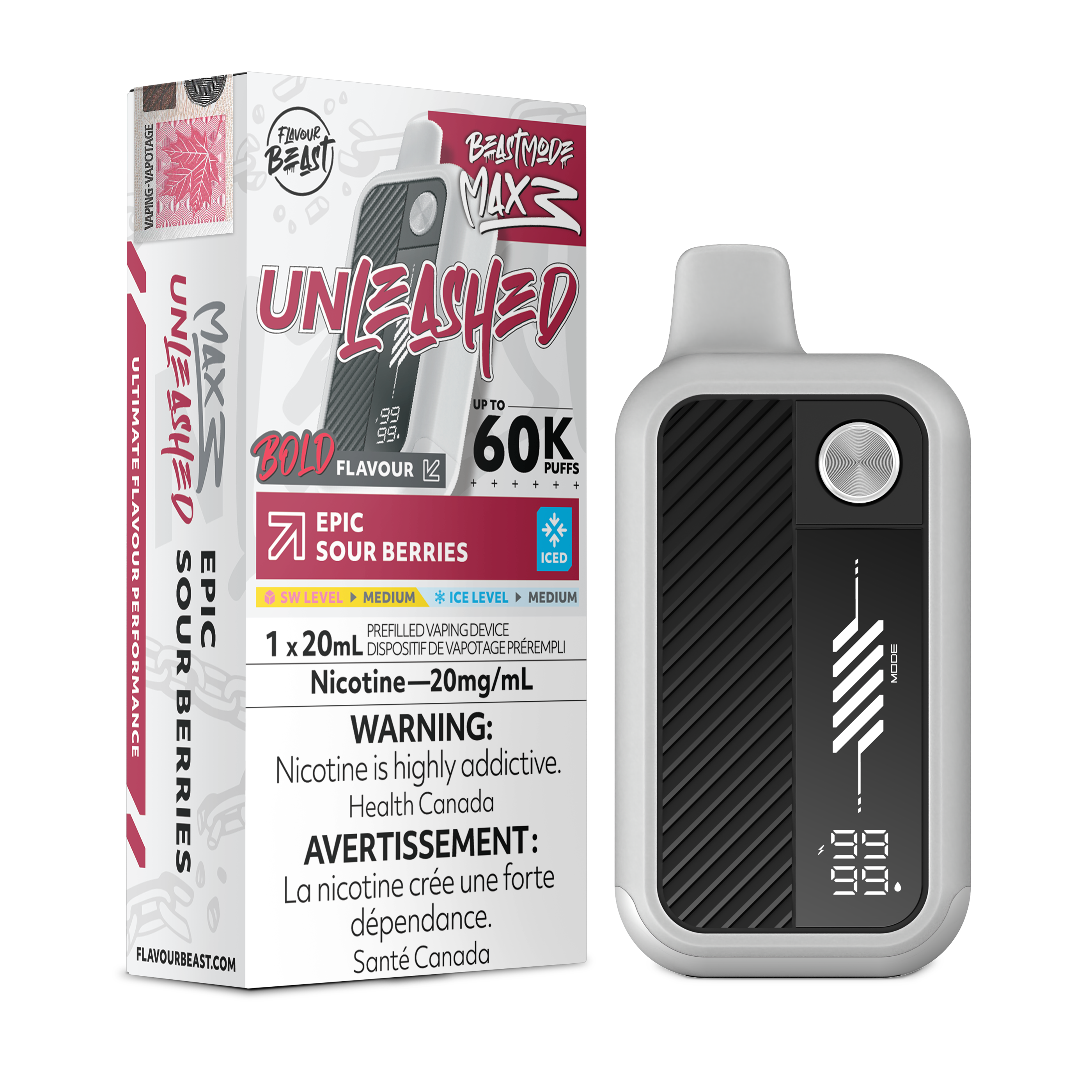 Flavour Beast Beast Mode Max 3 - Epic Sour Berries Iced
