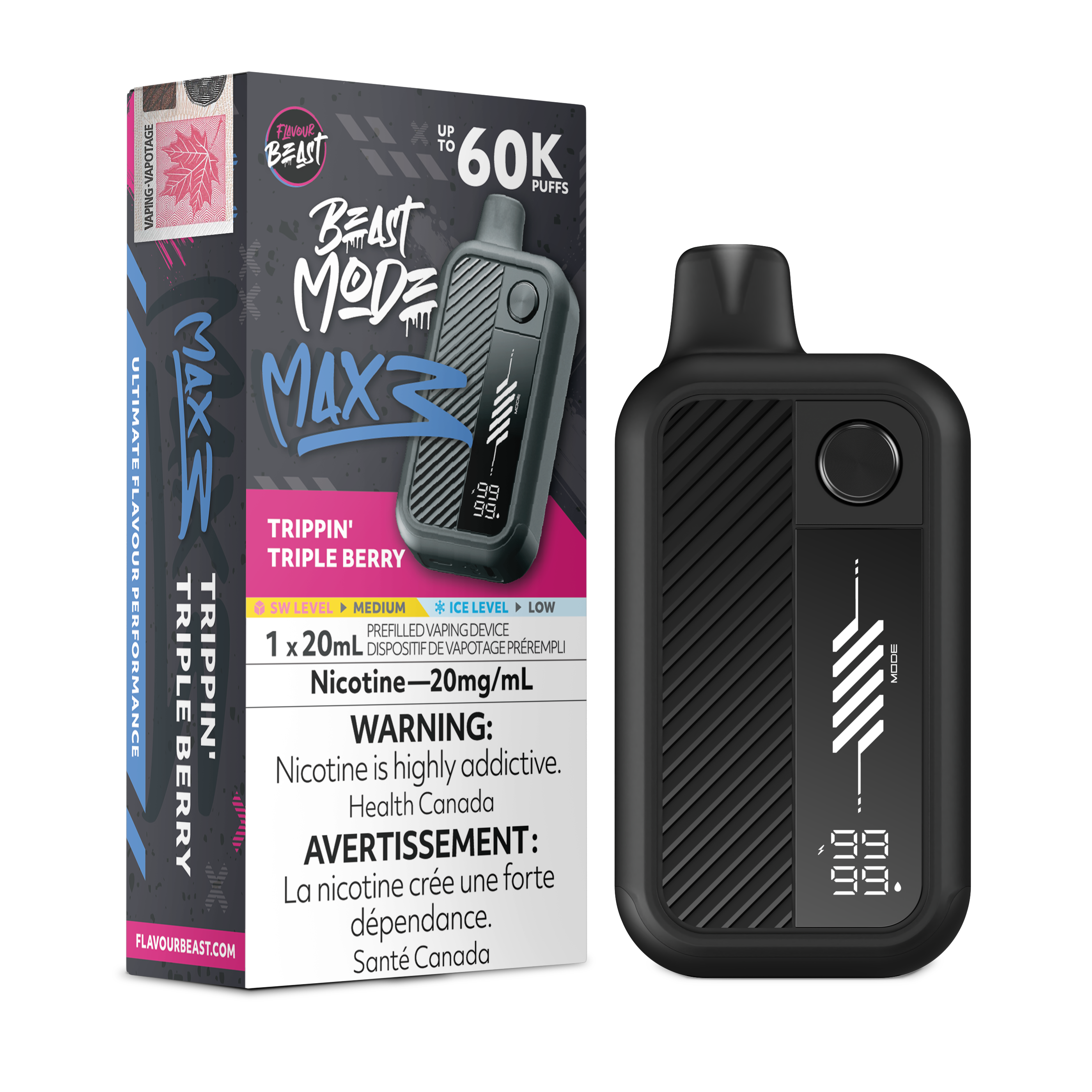 Flavour Beast Beast Mode Max 3 - Trippin' Triple Berry
