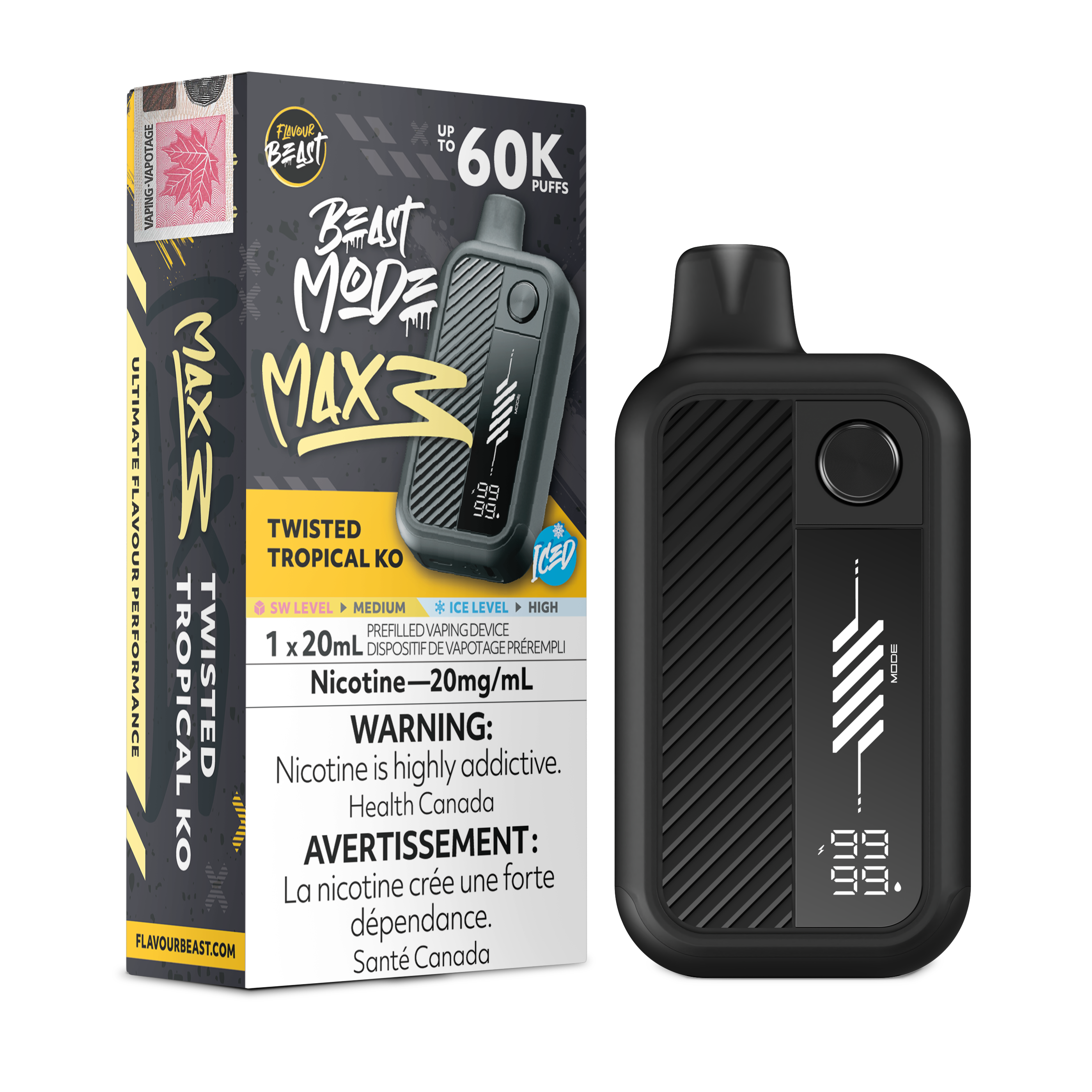 Flavour Beast Beast Mode Max 3 - Twisted Tropical KO Iced