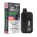 Black vape device with digital display and 'Beast Mode' packaging on a white background