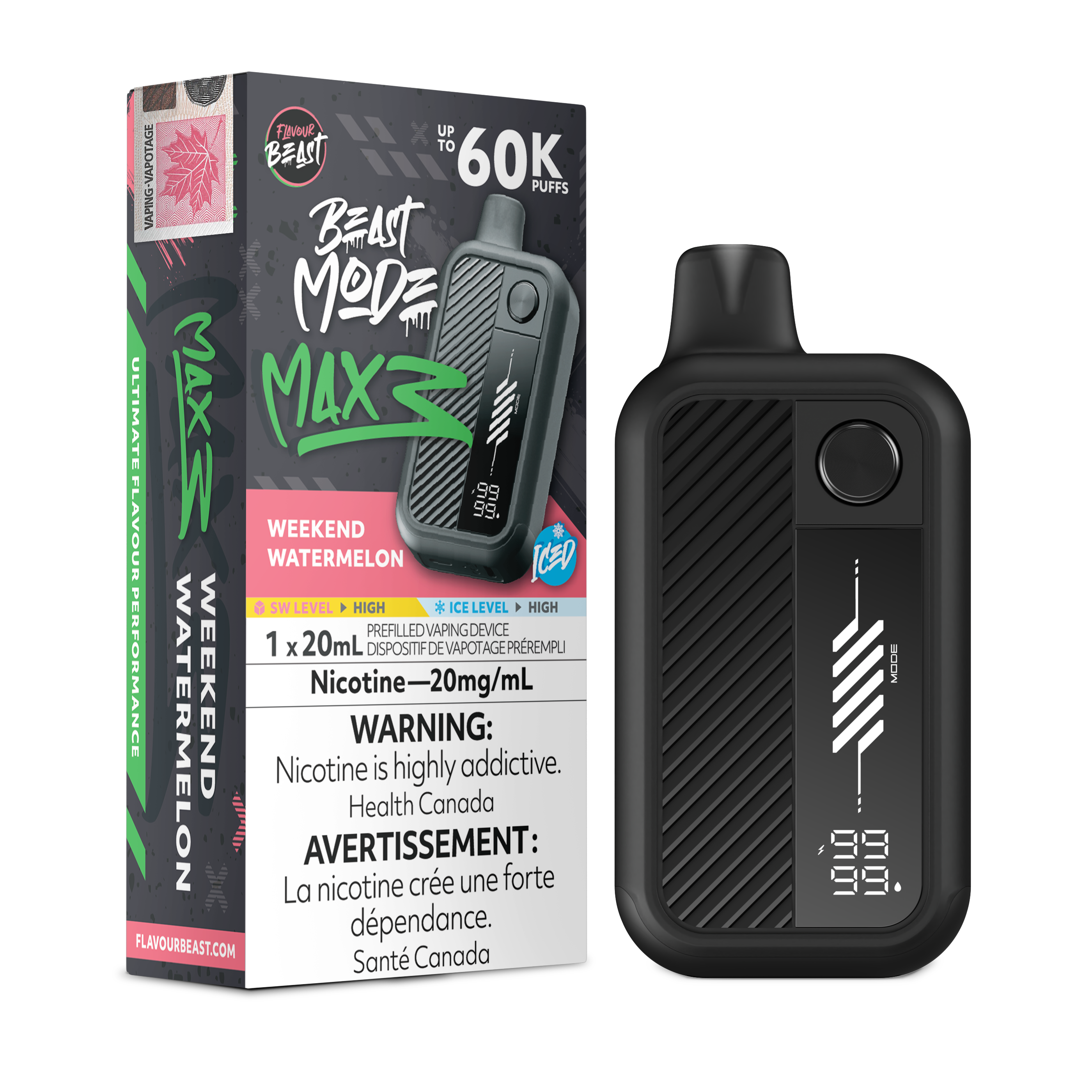 Flavour Beast Beast Mode Max 3 - Weekend Watermelon Iced