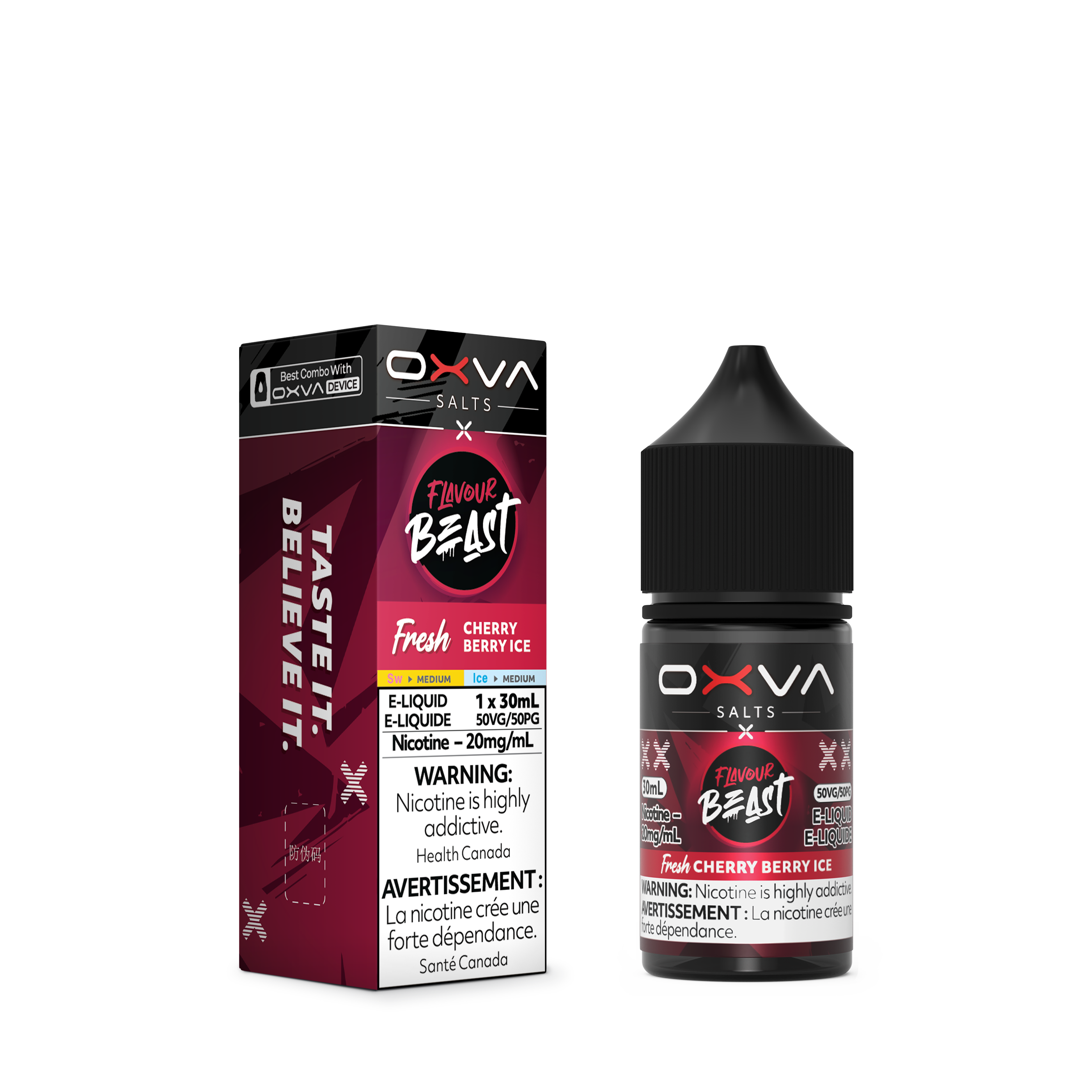 Flavour Beast x OXVA E-Liquid - Cherry Berry Ice
