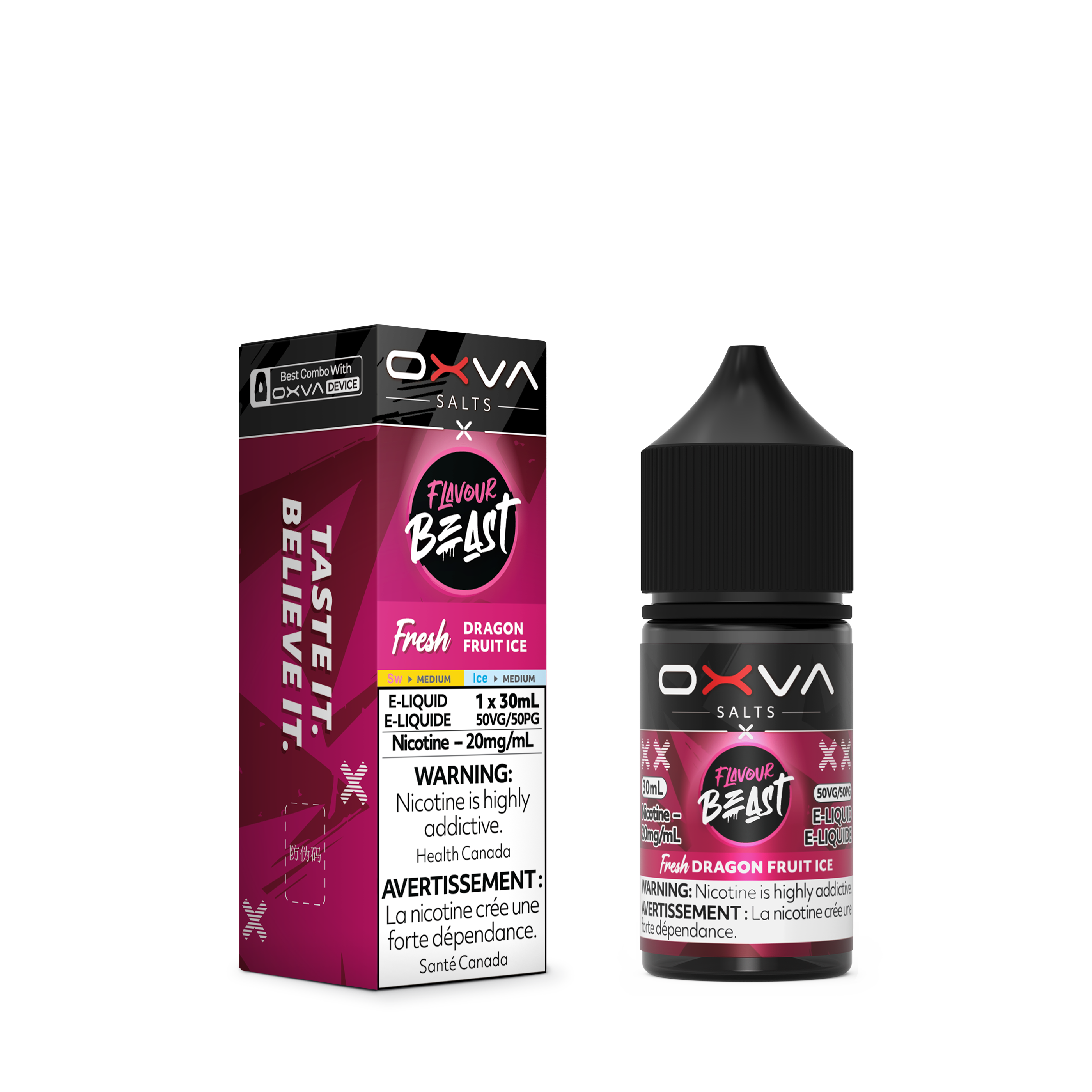 Flavour Beast x OXVA E-Liquid - Dragon Fruit Ice