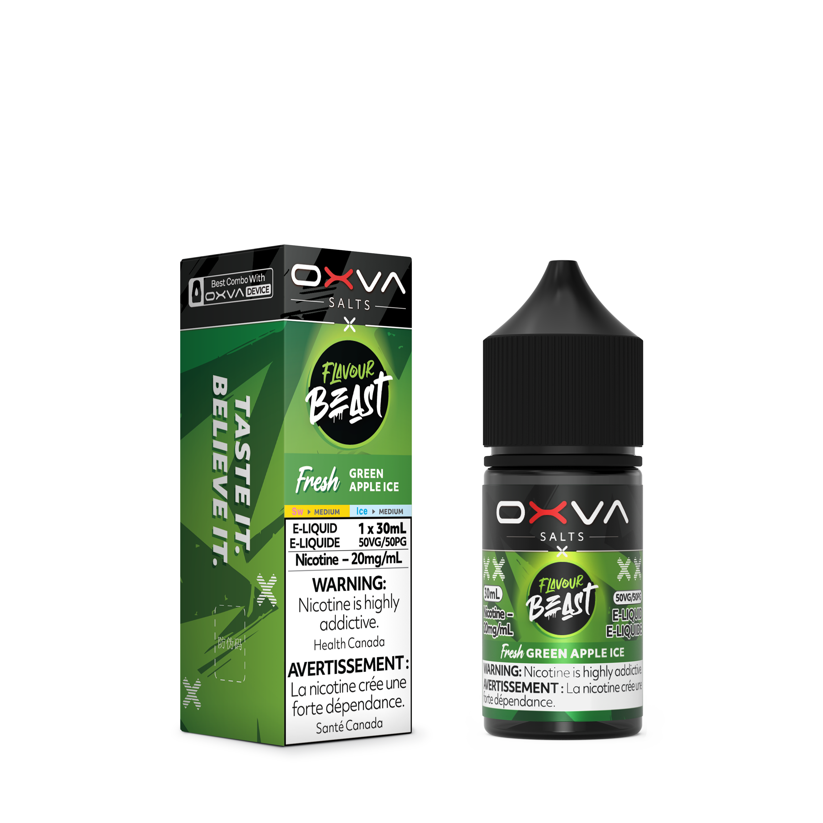 Flavour Beast x OXVA E-Liquid - Green Apple Ice