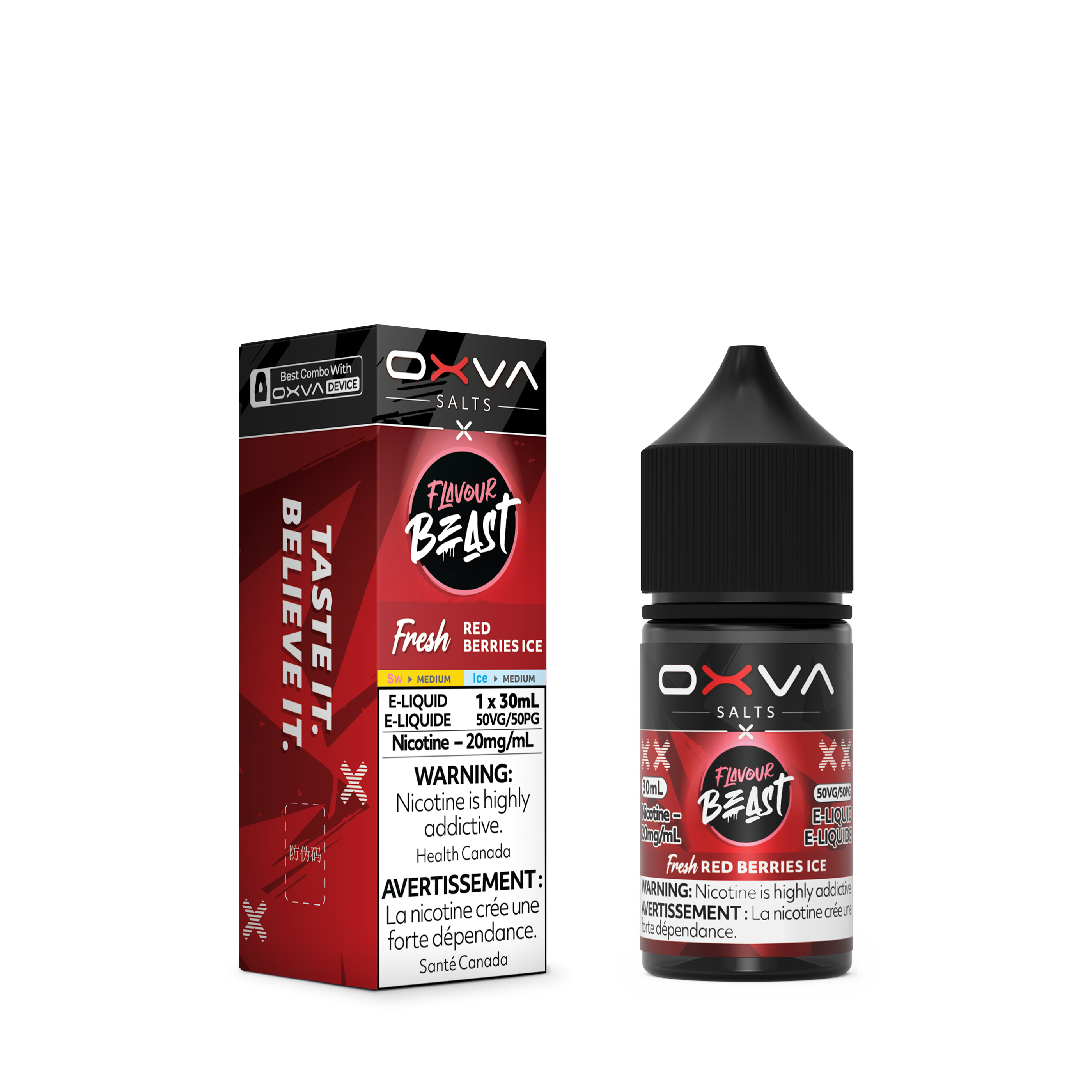 Flavour Beast x OXVA E-Liquid - Red Berries Ice