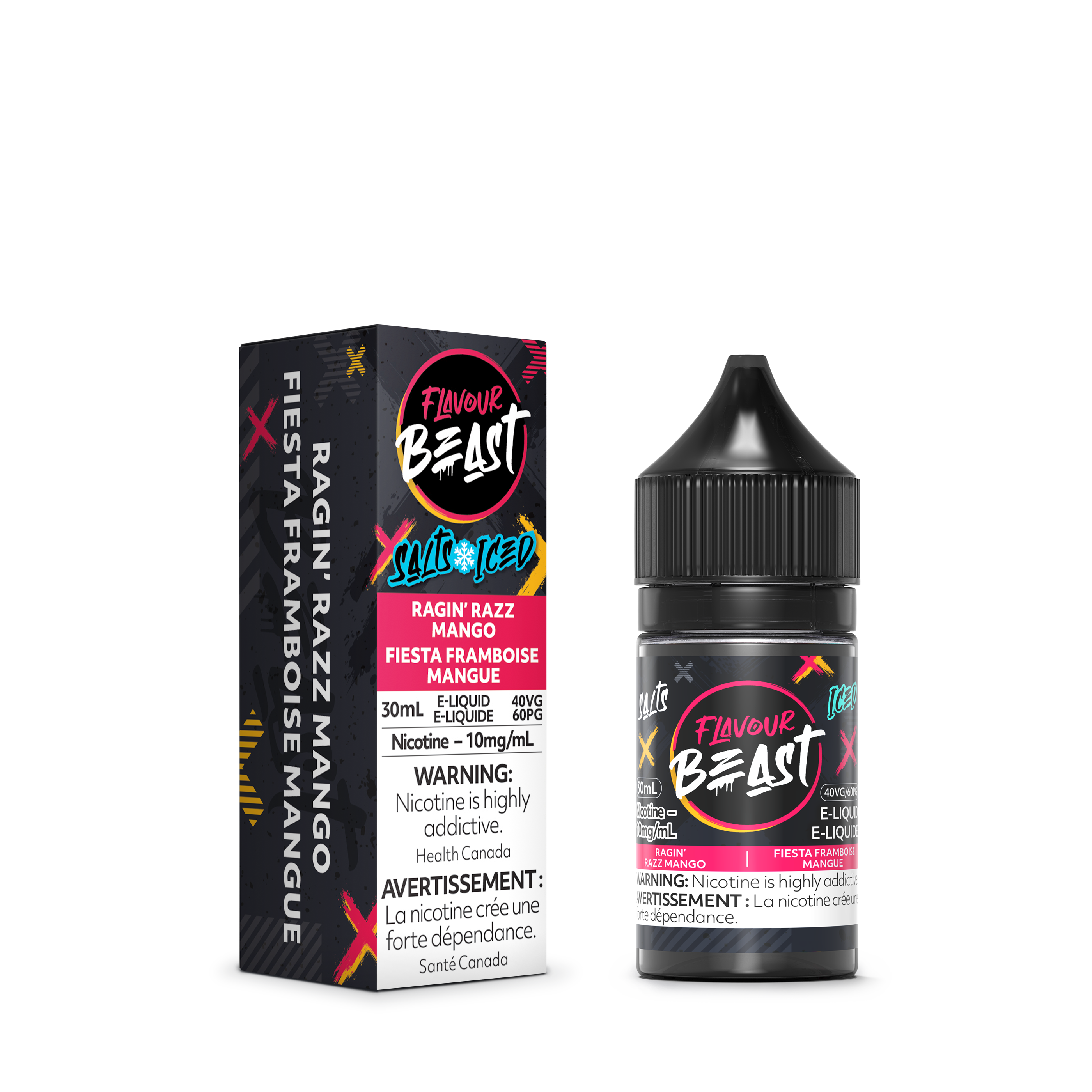 Flavour Beast E-Liquid - Ragin' Razz Mango Iced