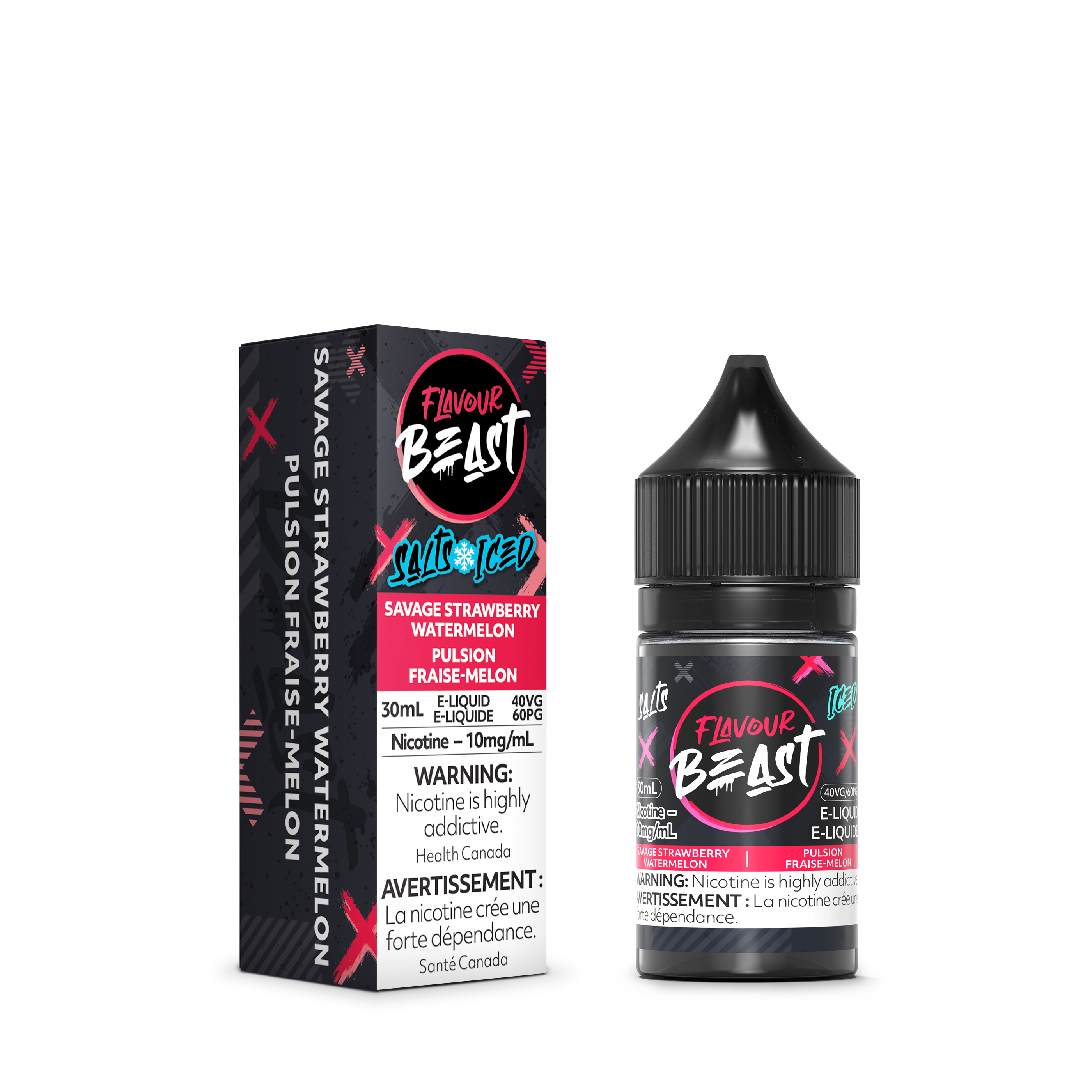 Flavour Beast E-Liquid - Savage Strawberry Watermelon Iced