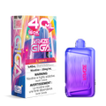 A purple 40 mL disposable vape device next to its colorful retail packaging box on a plain white background. The packaging features vibrant neon graphics and text including '40 ML', 'KRAZE GIGA', and 'S.