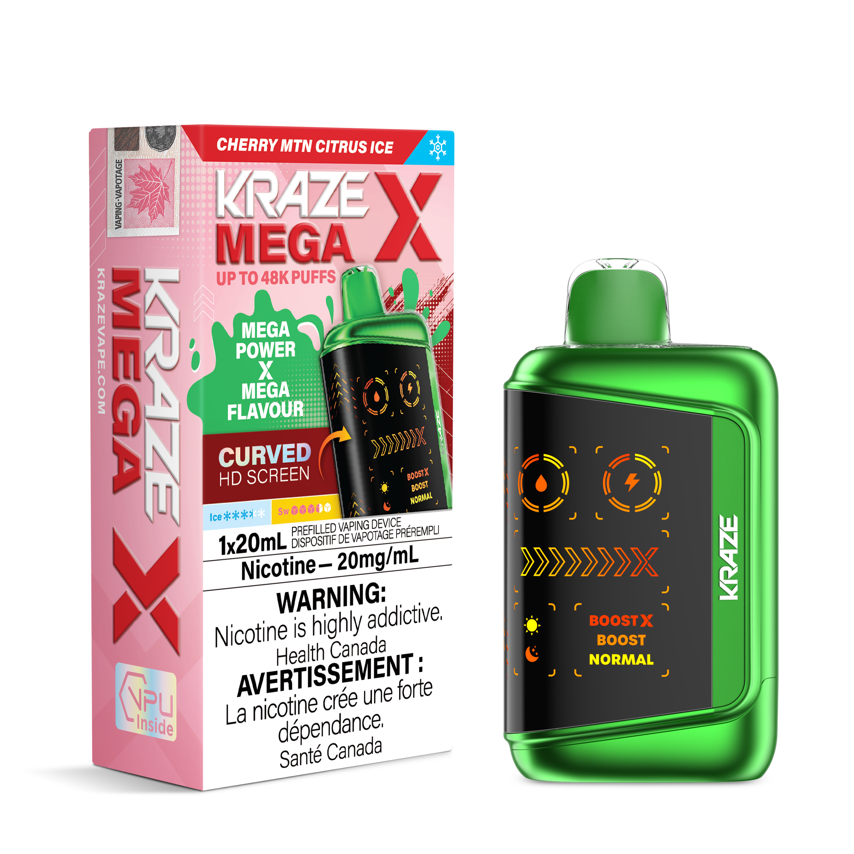Kraze Mega X - Cherry MTN Citrus Ice