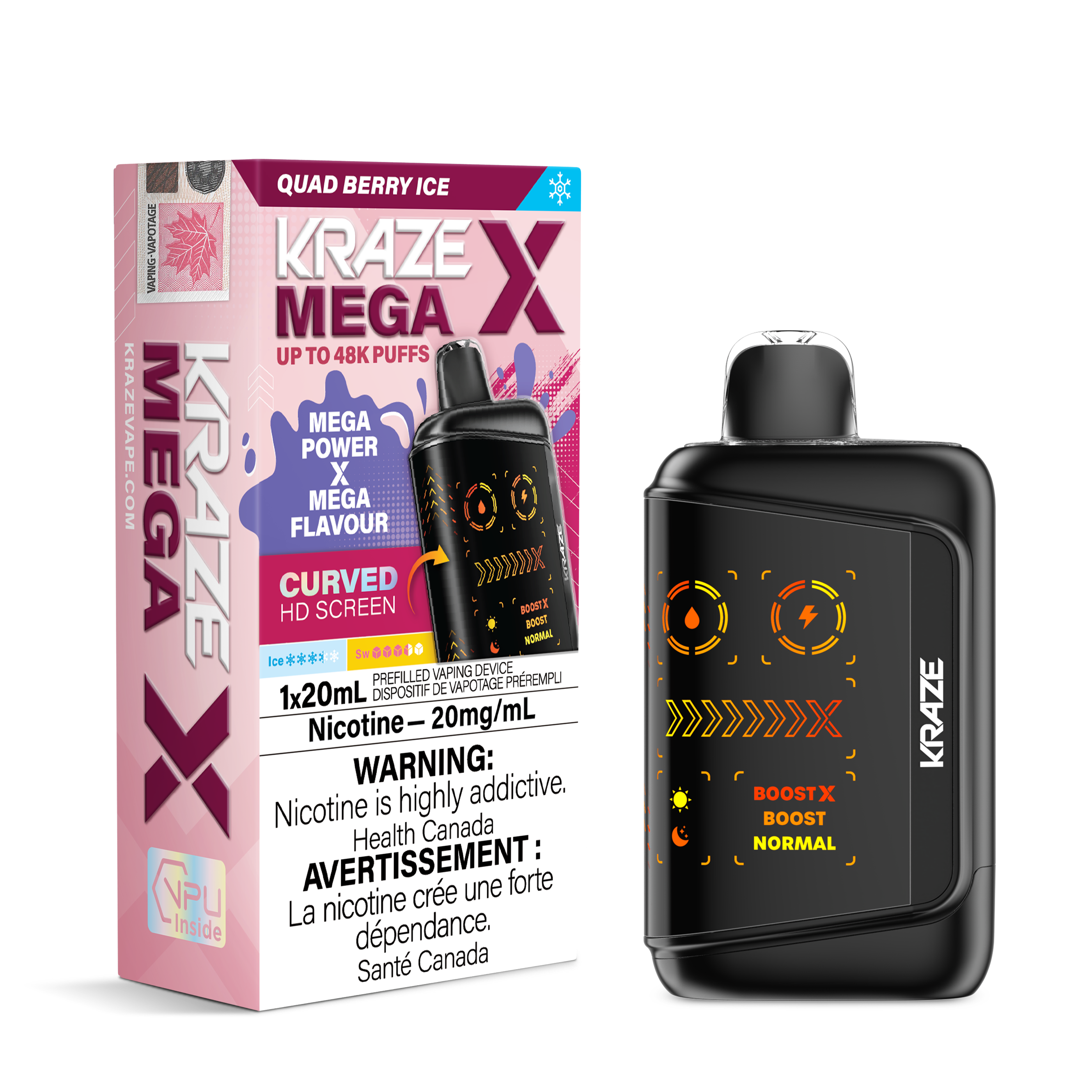 Kraze Mega X - Quad Berry Ice