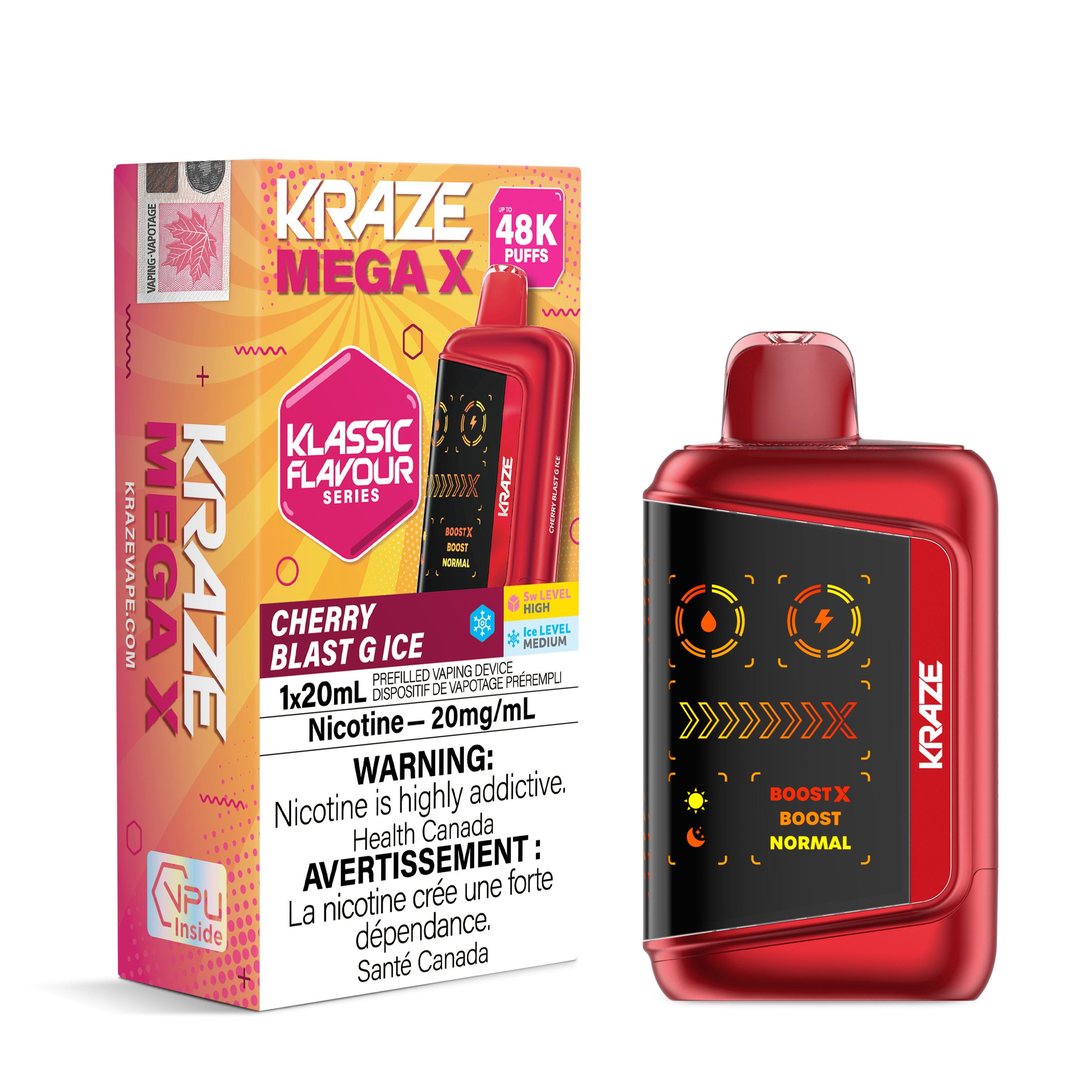 Kraze Mega X - Cherry Blast G Ice