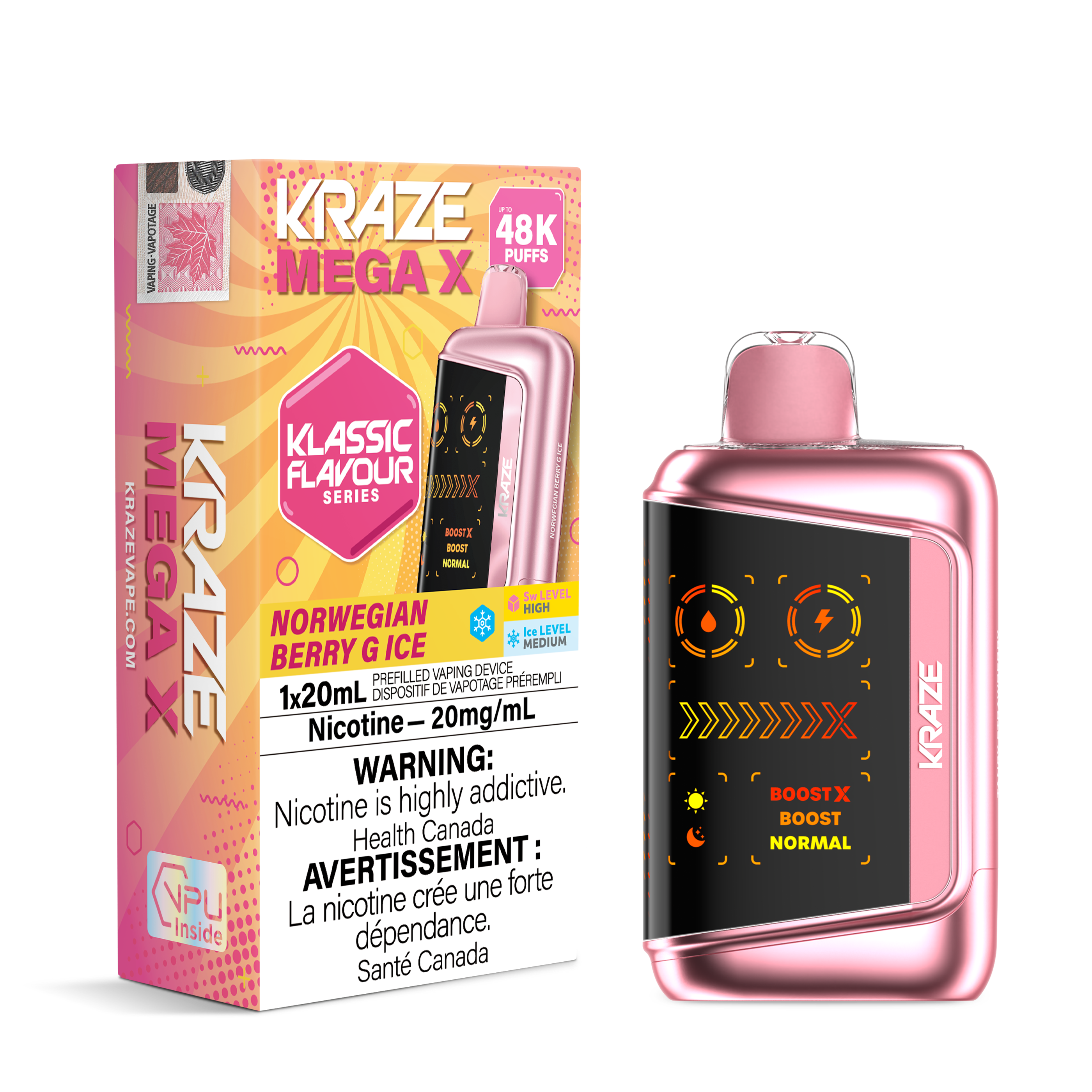Kraze Mega X - Norwegian Berry G Ice
