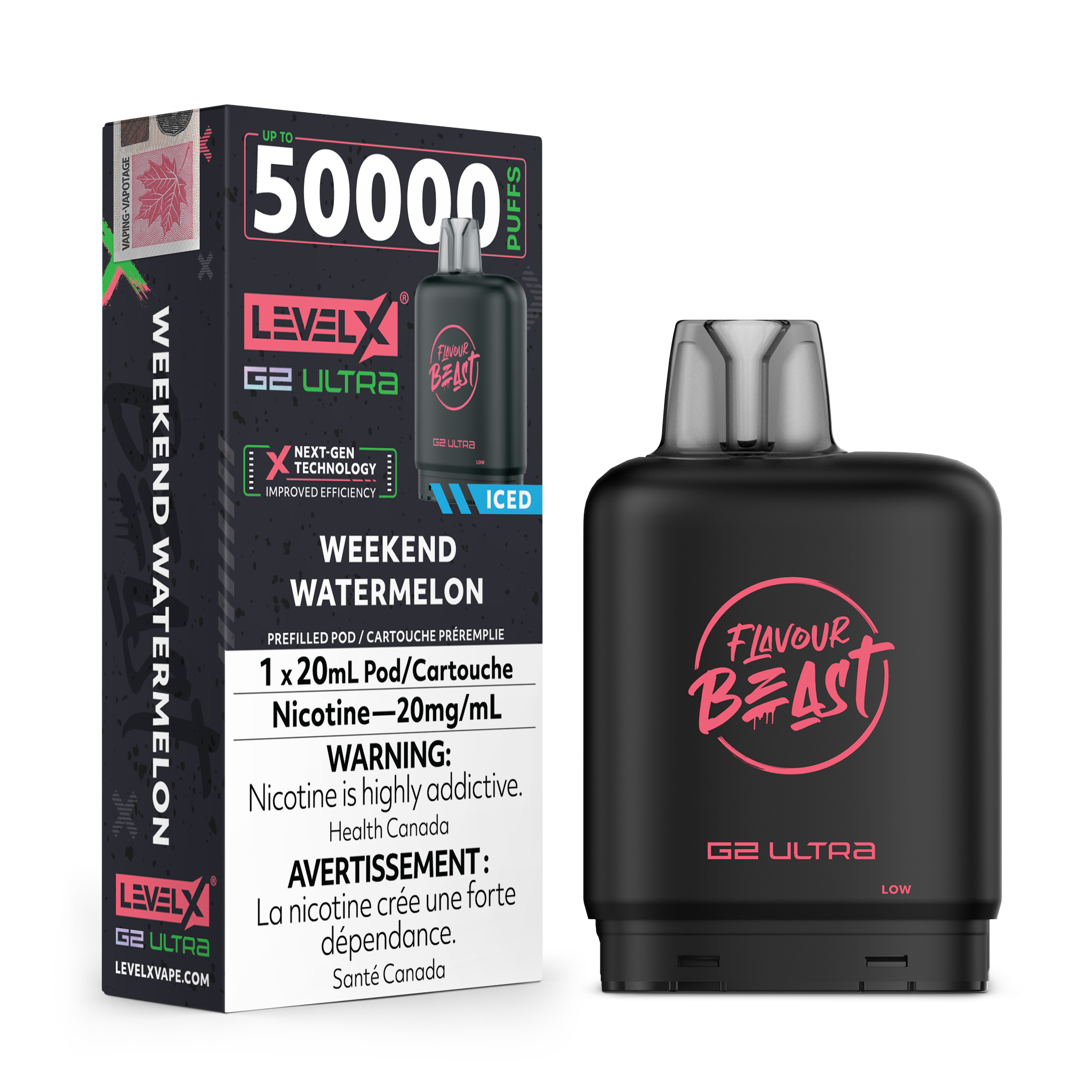 Level X Ultra - Weekend Watermelon | Disposable Pods | Edmonton Vape ...