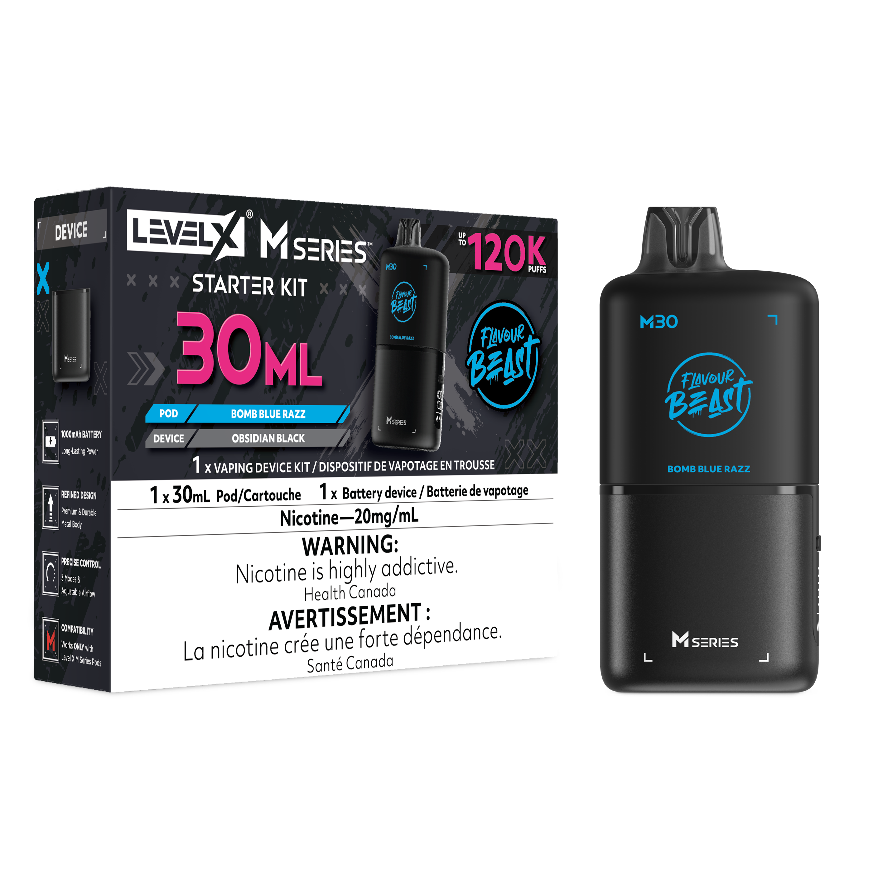 Level X M Starter Kit - Bomb Blue Razz