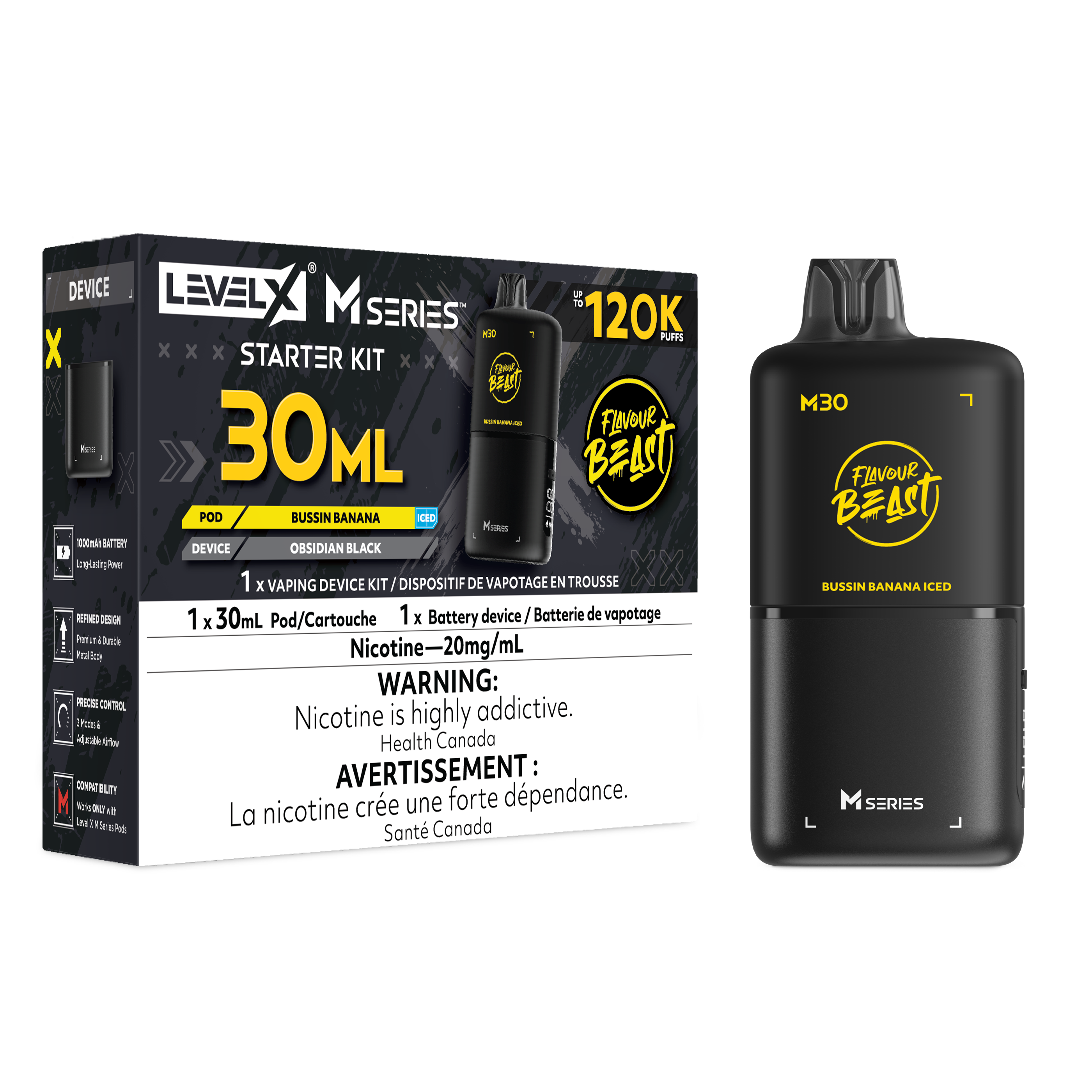 Level X M Starter Kit - Bussin Banana Iced