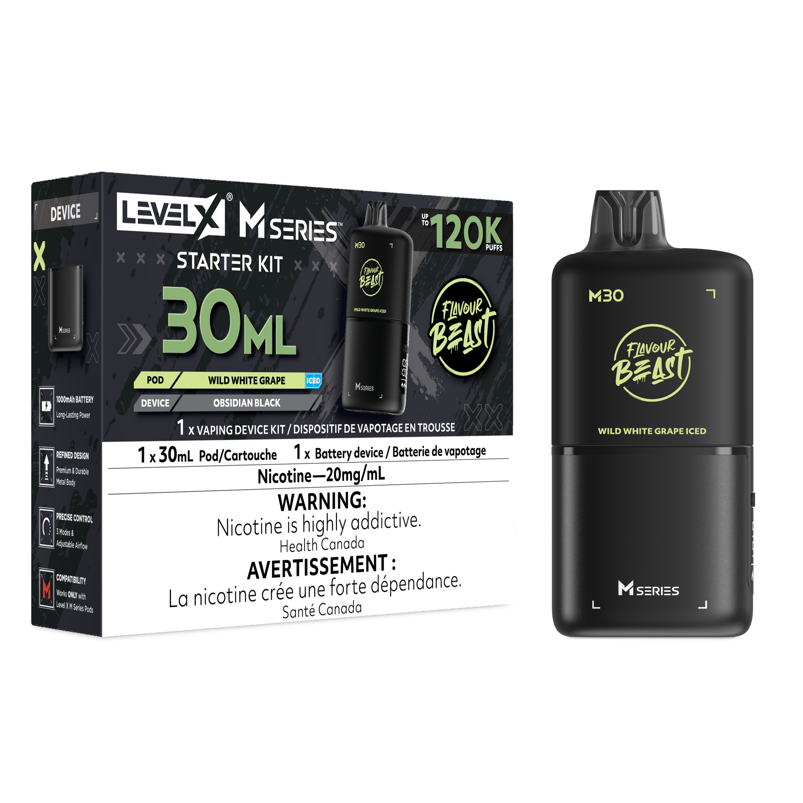 Level X M Starter Kit - Wild White Grape Iced