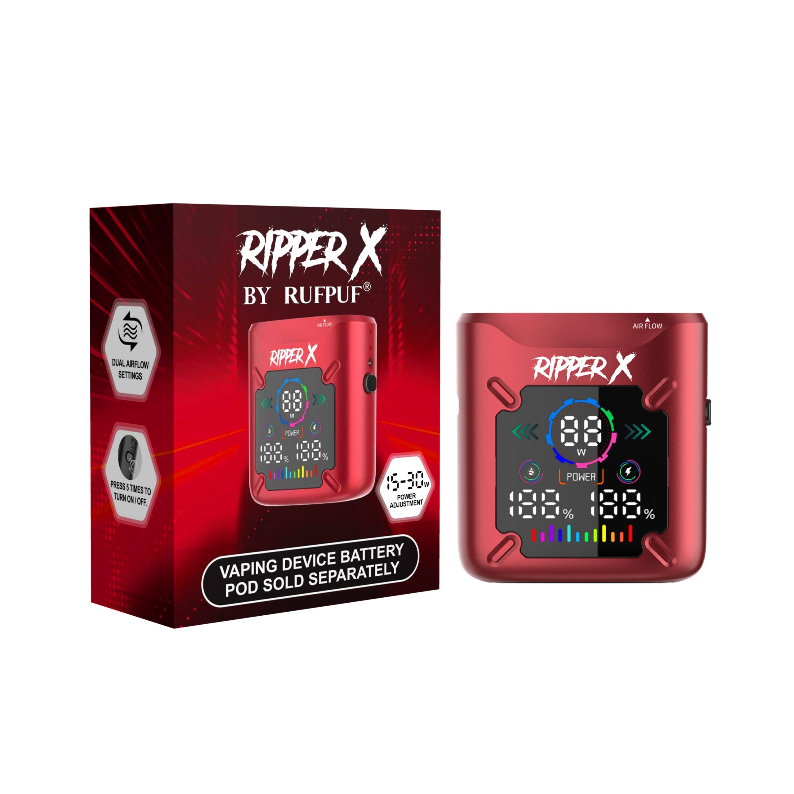 Ripper X - Ultra Battery / Metallic Red