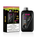 ATOM 99K disposable vape device and packaging in Raspberry Sour Lemon flavor