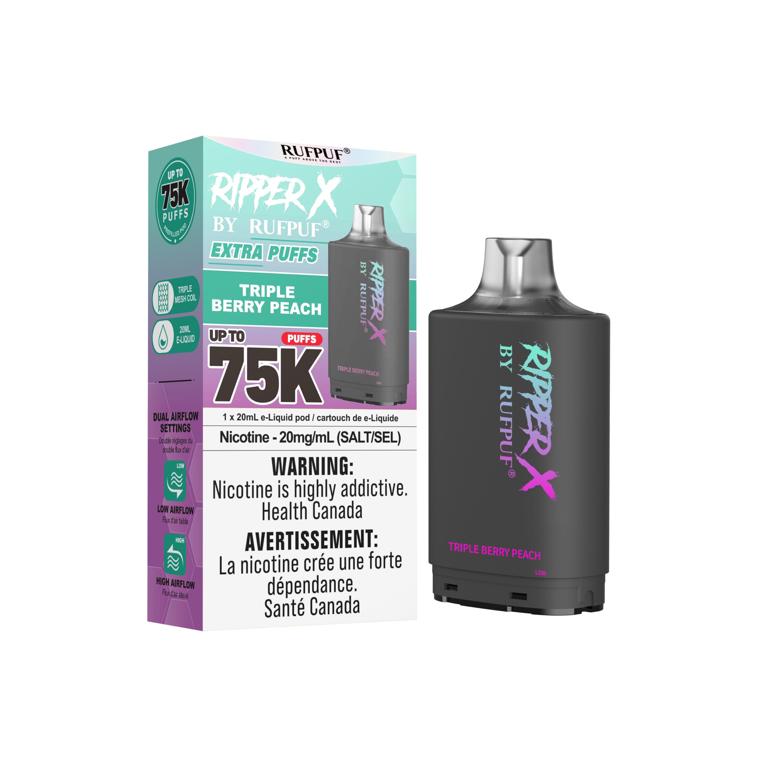 Ripper X 75K - Triple Berry Peach