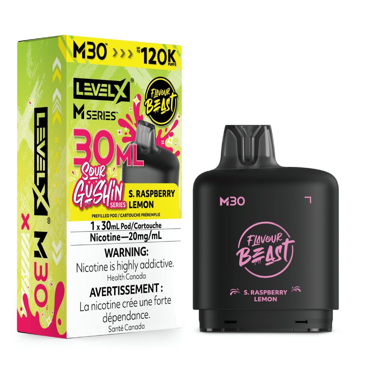 Level X M30 - S.G. S. Raspberry Lemon